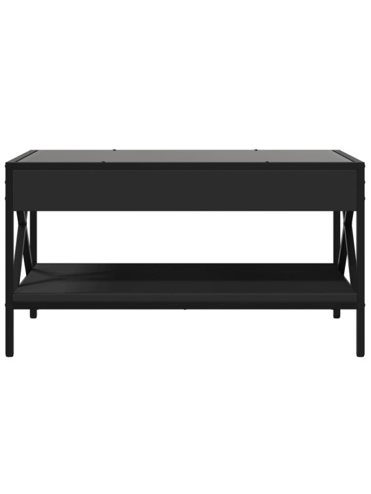 Kafijas galdiņš ar led, melns, 70x50x38 cm