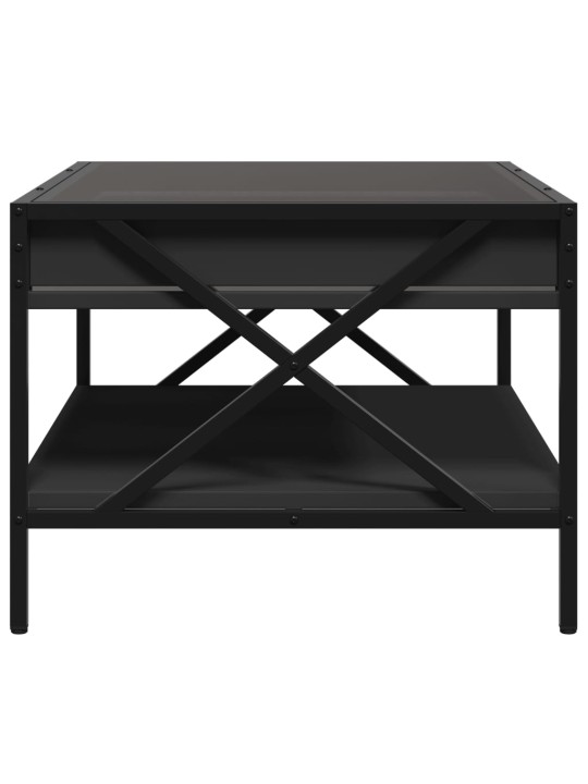 Kafijas galdiņš ar led, melns, 70x50x38 cm
