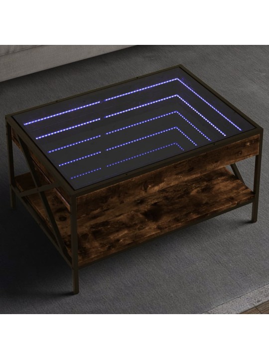 Kafijas galdiņš ar led, ozola krāsa, 70x50x38 cm
