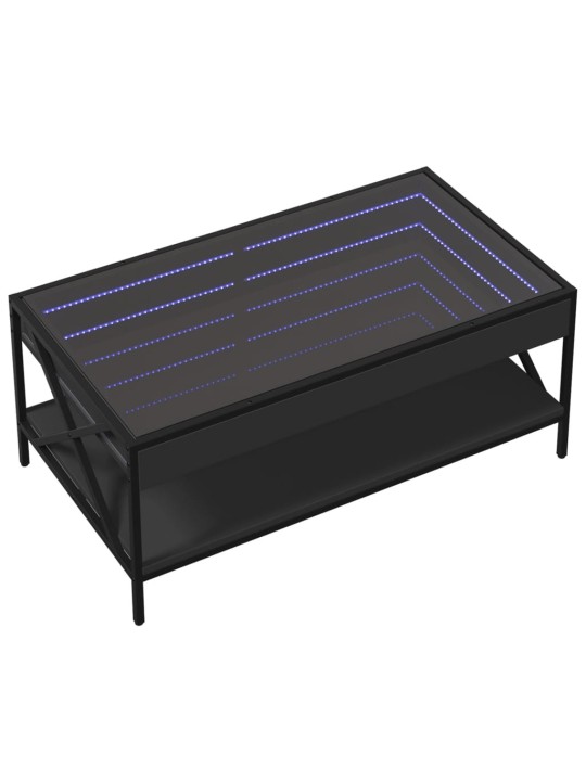 Kafijas galdiņš ar led, melns, 90x50x38 cm