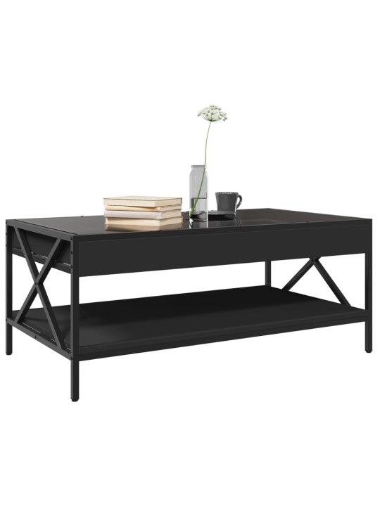 Kafijas galdiņš ar led, melns, 90x50x38 cm