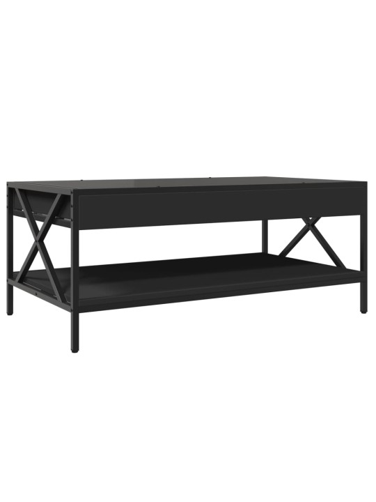 Kafijas galdiņš ar led, melns, 90x50x38 cm