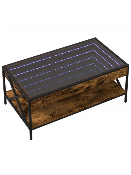 Kafijas galdiņš ar led, ozola krāsa, 90x50x38 cm