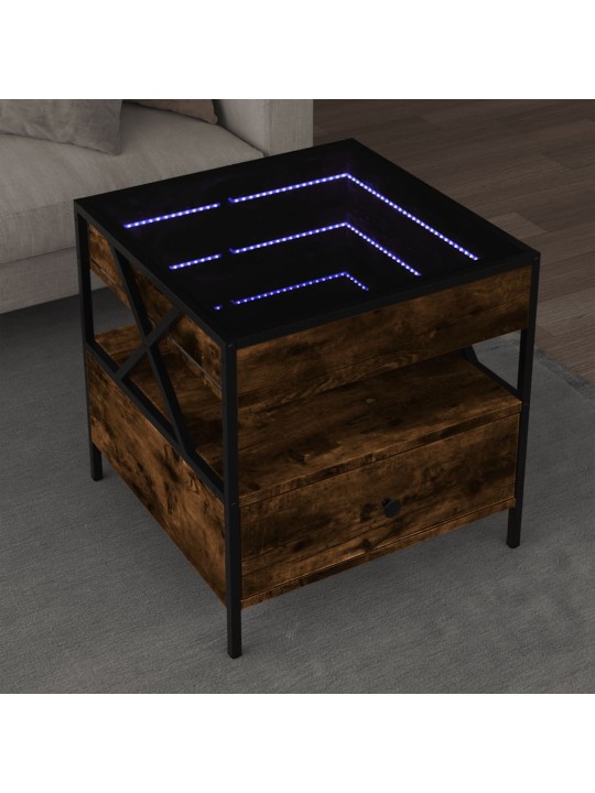 Kafijas galdiņš ar led, ozola krāsa, 50x50x51 cm
