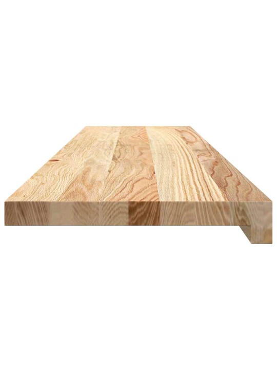 Kāpņu paklāji, 8gab., neapstrādāts, 100x30x2cm, ozola masīvkoks