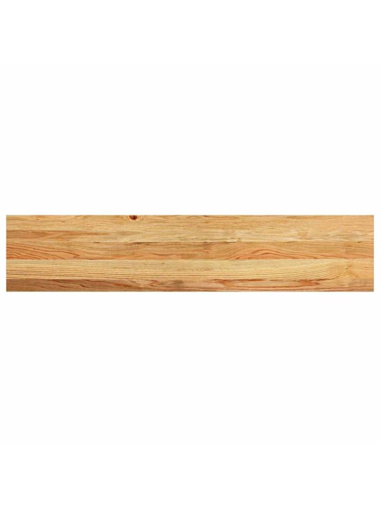 Kāpņu paklāji, 8 gab., gaiši brūna, 120x30x2cm, ozola masīvkoks