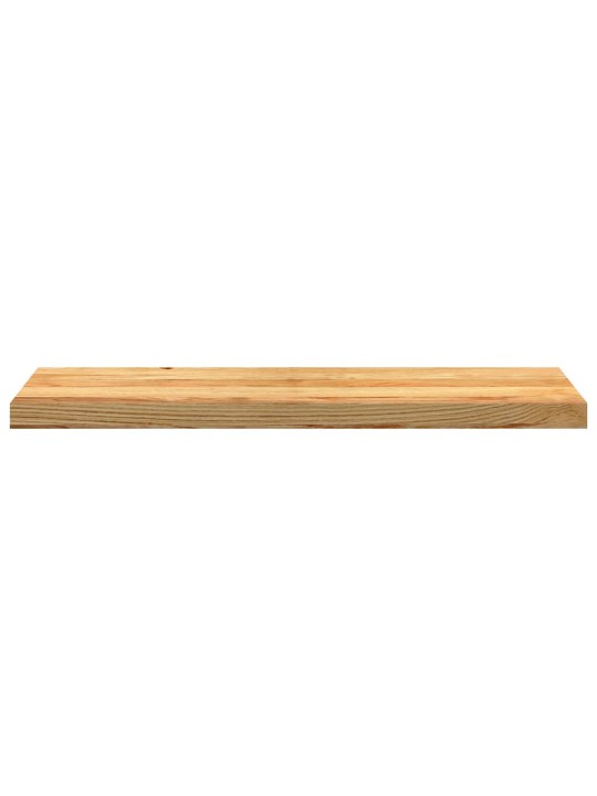Kāpņu paklāji, 12 gab., gaiši brūna, 90x25x2cm, ozola masīvkoks