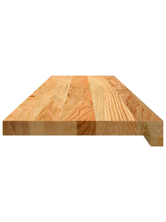Kāpņu paklāji, 12gab., gaiši brūna, 100x30x2cm, ozola masīvkoks