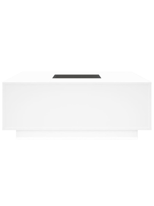 Kafijas galdiņš ar led, balts, 100x100x40 cm