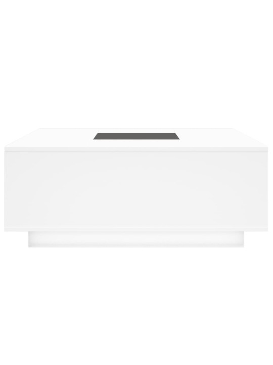 Kafijas galdiņš ar led, balts, 100x100x40 cm