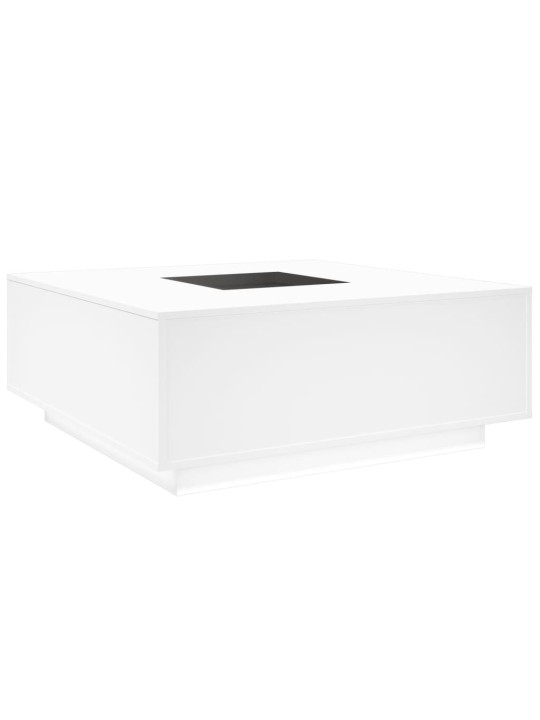 Kafijas galdiņš ar led, balts, 100x100x40 cm