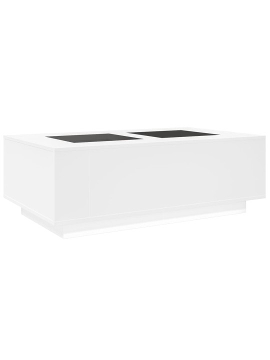 Kafijas galdiņš ar led, balts, 116x69x40 cm