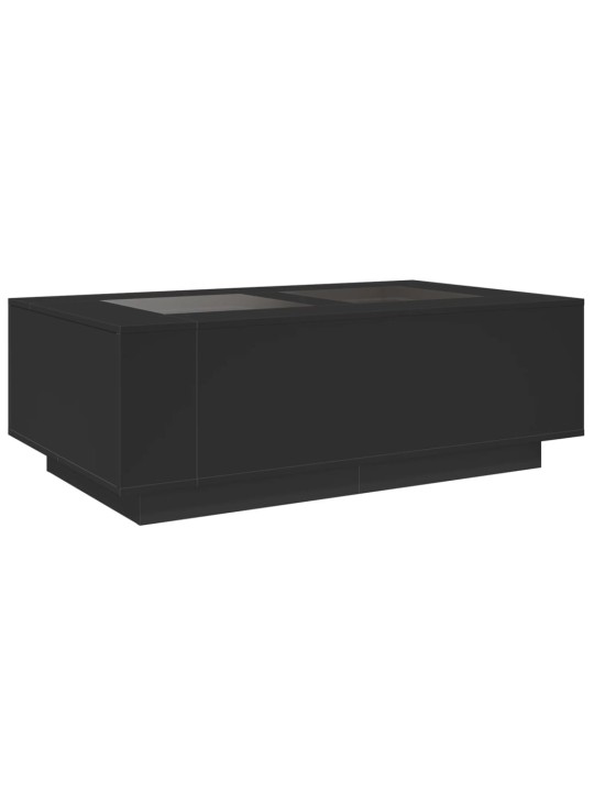 Kafijas galdiņš ar led, melns, 116x69x40 cm