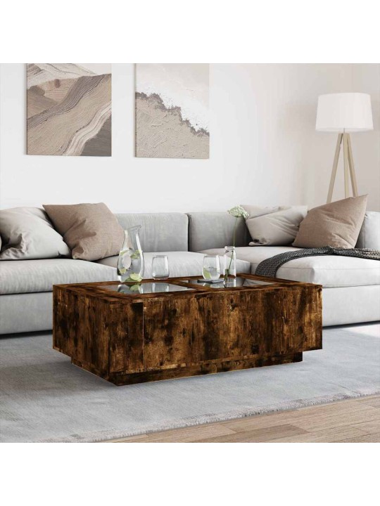 Kafijas galdiņš ar led, ozola krāsa, 116x69x40 cm