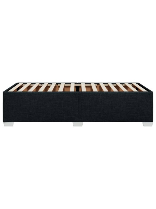 Gultas rāmis, melns, 90x190 cm, audums