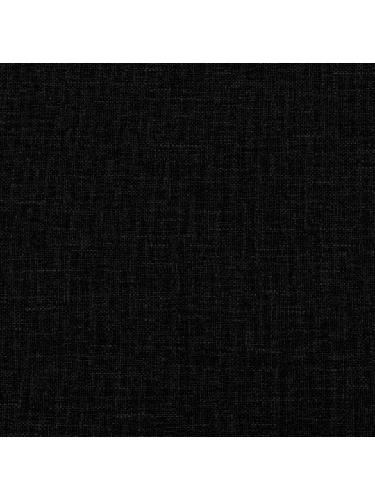 Gultas rāmis, melns, 90x200 cm, audums