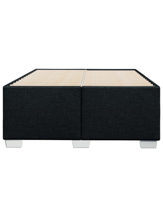 Gultas rāmis, melns, 120x190 cm, audums