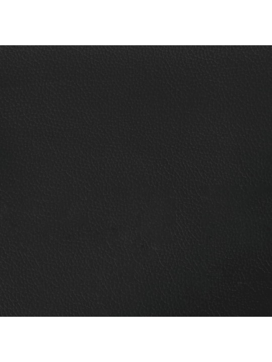 Gultas rāmis, melns, 80x200 cm, mākslīgā āda