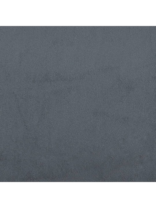 Gultas rāmis, tumši pelēks, 120x190 cm, samts