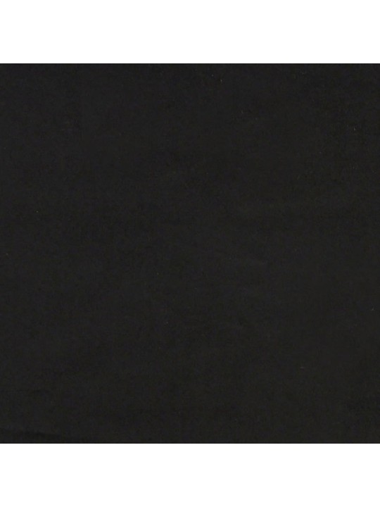 Gultas rāmis, melns, 120x190 cm, samts