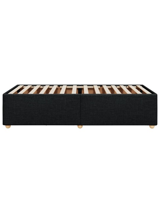 Gultas rāmis, melns, 80x200 cm, audums