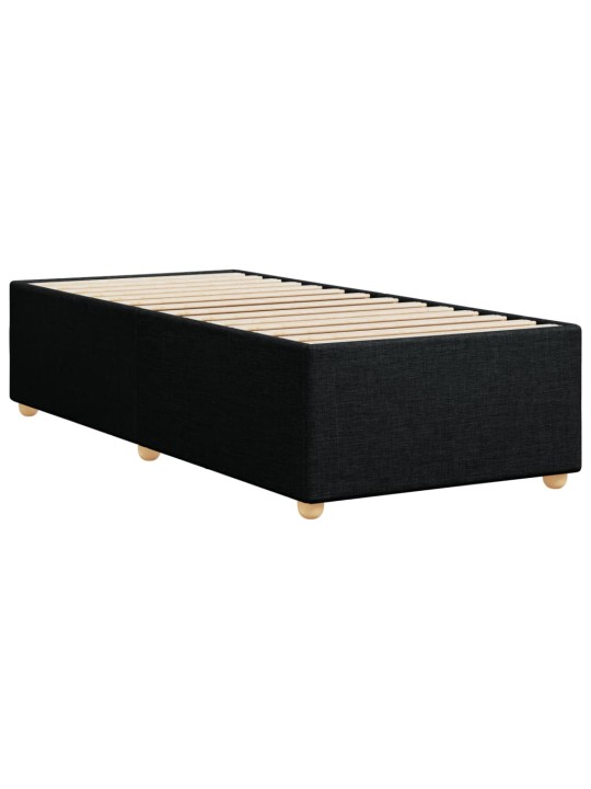 Gultas rāmis, melns, 90x190 cm, audums