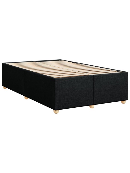 Gultas rāmis, melns, 120x190 cm, audums