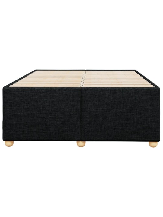 Gultas rāmis, melns, 120x190 cm, audums