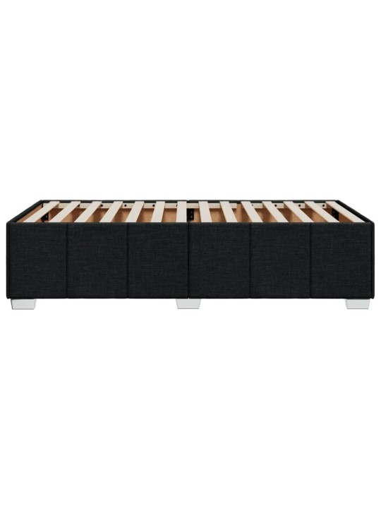 Gultas rāmis, melns, 90x190 cm, audums