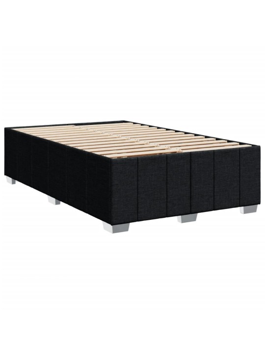 Gultas rāmis, melns, 120x190 cm, audums