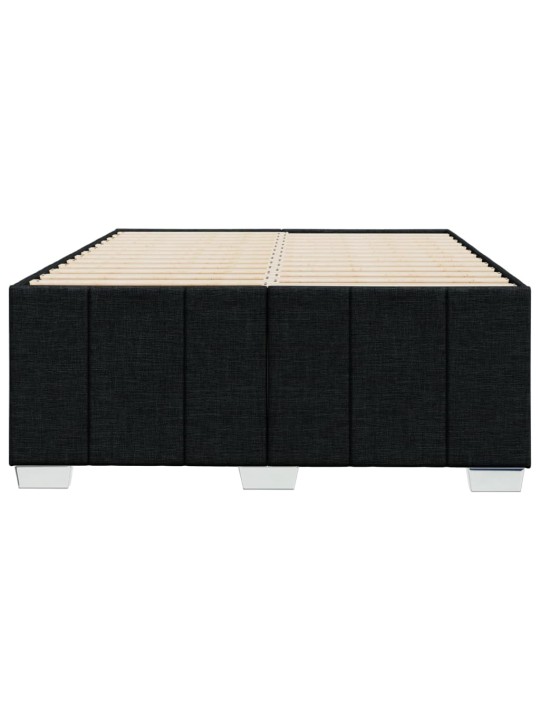 Gultas rāmis, melns, 120x190 cm, audums