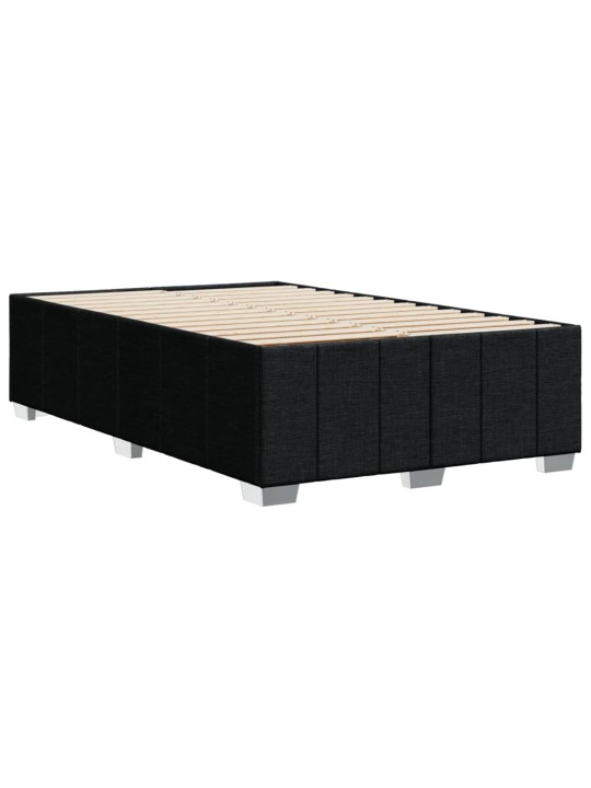 Gultas rāmis, melns, 120x190 cm, audums