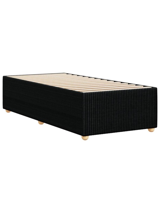 Gultas rāmis, melns, 80x200 cm, audums