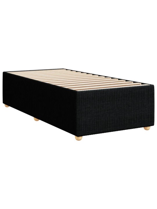 Gultas rāmis, melns, 90x190 cm, audums