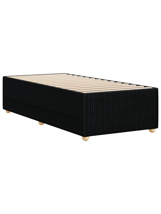 Gultas rāmis, melns, 90x200 cm, audums