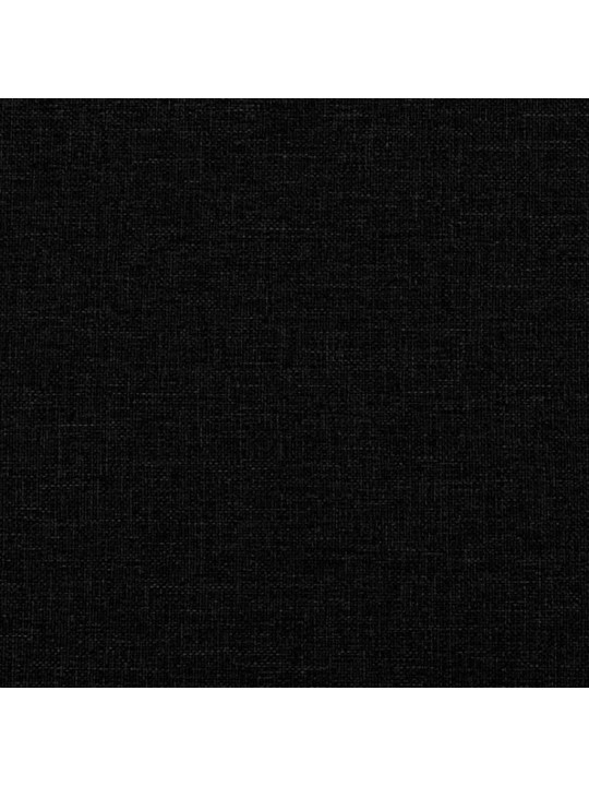 Gultas rāmis, melns, 90x200 cm, audums