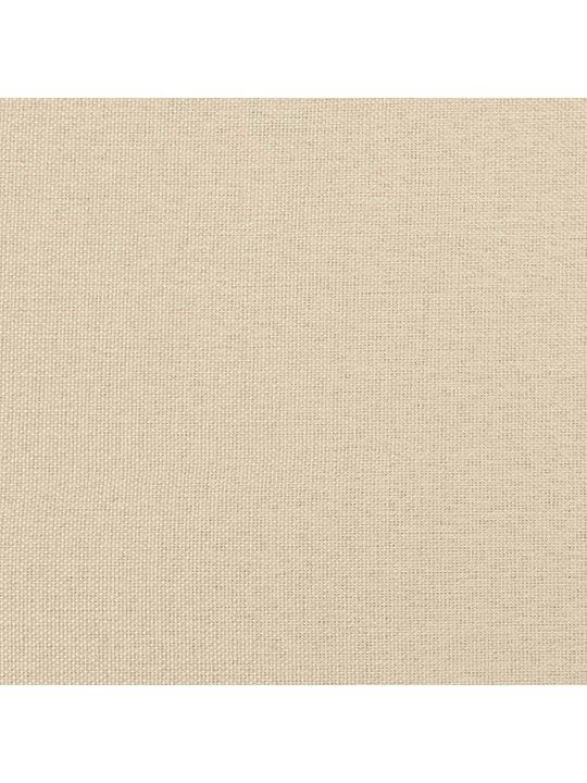 Gultas rāmis bez matrača, krēmkrāsas, 100x200 cm, audums