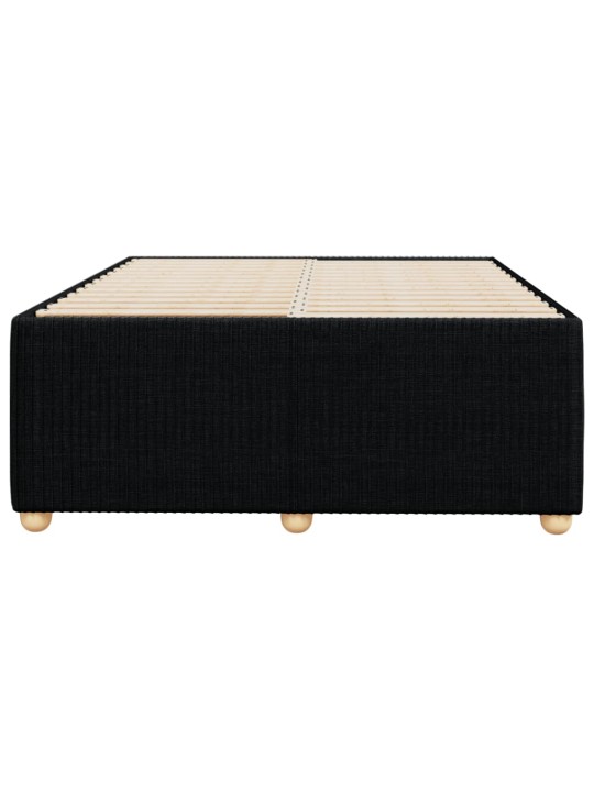 Gultas rāmis, melns, 120x190 cm, audums