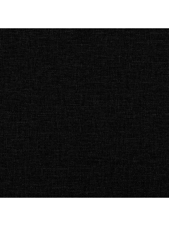 Gultas rāmis bez matrača, melns, 120x200 cm, audums