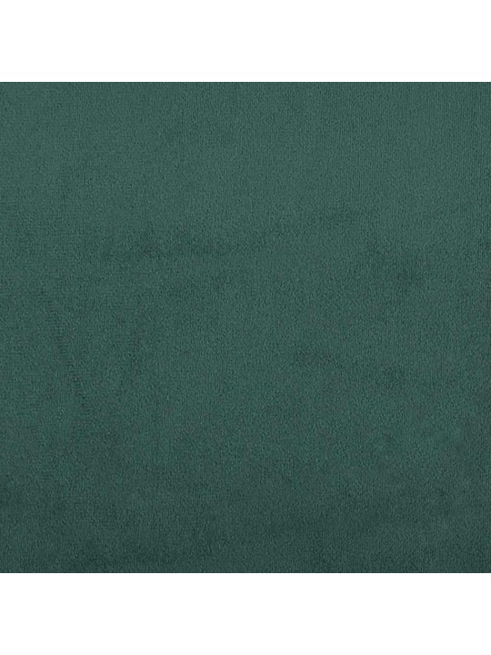Gultas rāmis bez matrača tumši zaļš 120x190 cm samts