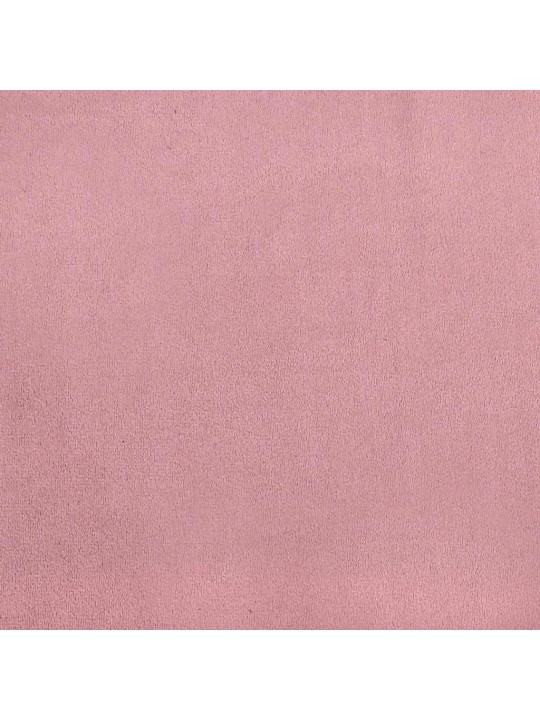 Gultas rāmis bez matrača rozā 120x190 cm samts