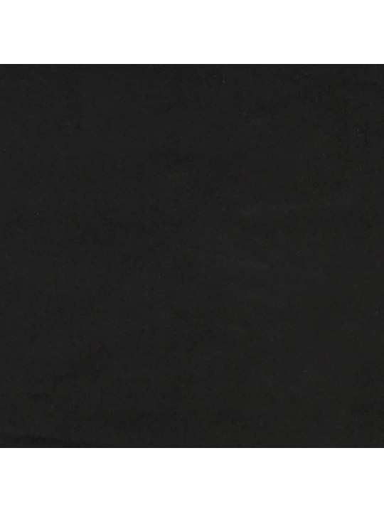 Gulta bez matrača, melns, 200x200 cm, samts