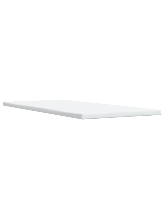 Kontinentālā gulta ar matraci, pelēka, 100x200 cm, mākslīgā āda