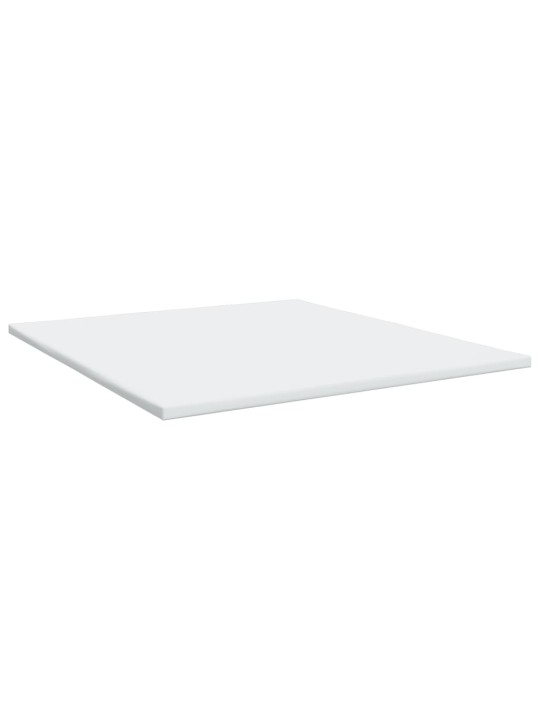 Kontinentālā gulta ar matraci, pelēka, 200x200 cm, mākslīgā āda