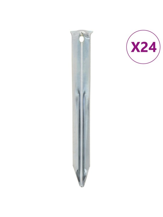 Telts mietiņi, 24 gab., 17 cm, ø20 mm, cinkots tērauds
