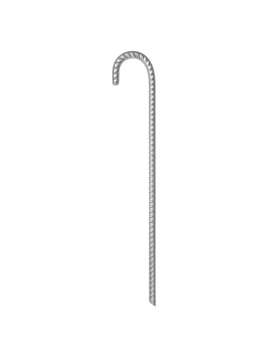 Telts mietiņi, 6 gab., 41,5 cm, ø12 mm, cinkots tērauds