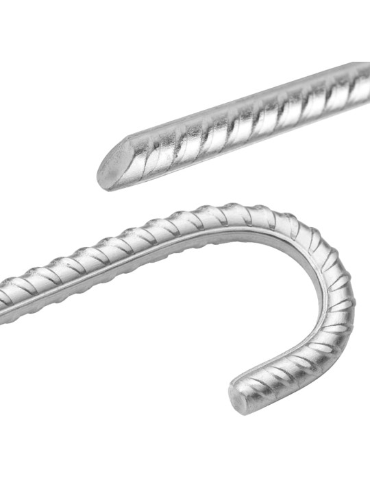 Telts mietiņi, 6 gab., 41,5 cm, ø12 mm, cinkots tērauds