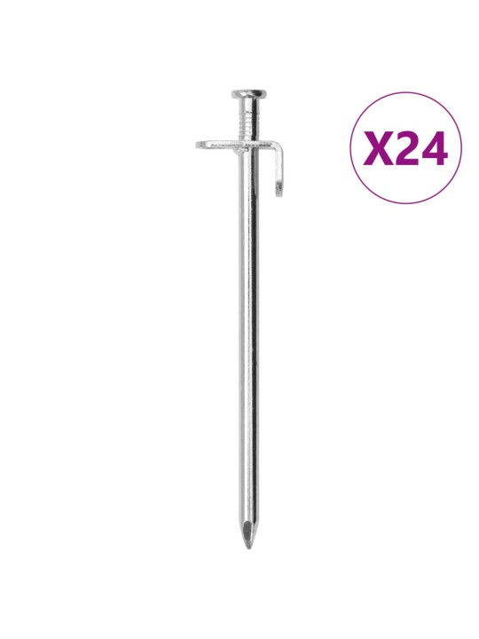 Telts mietiņi, 24 gab., 19,5 cm, 8 mm, cinkots tērauds