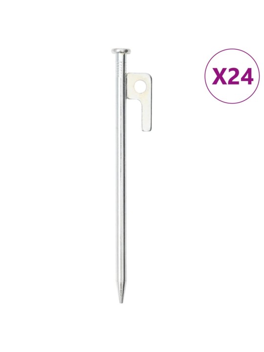 Telts mietiņi, 24 gab., 20 cm, 9 mm, cinkots tērauds