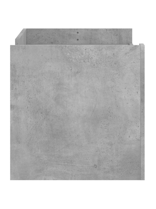 Kafijas galdiņš, betona pelēks, 100x50x50 cm, inženierijas koks
